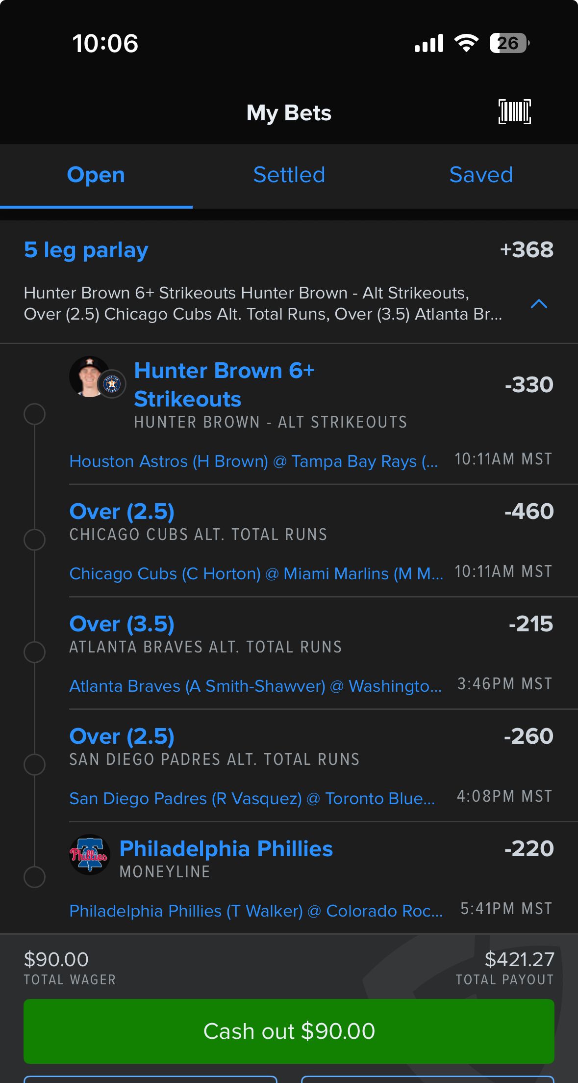 MLb Parlay