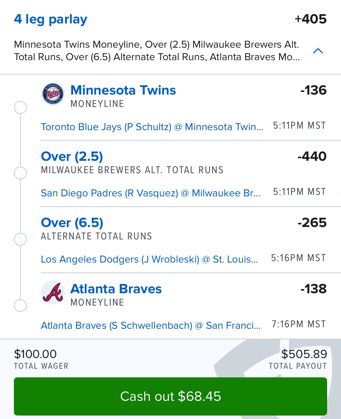 MLB Parlay